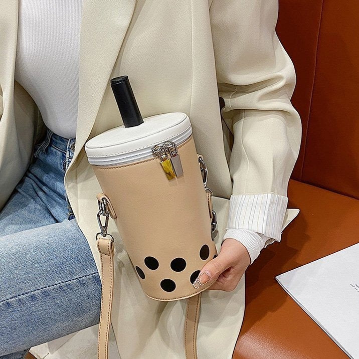 Milk Tea Cup Shaped Bag