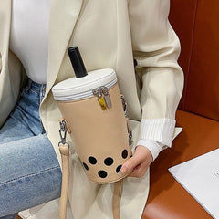 Milk Tea Cup Shaped Bag