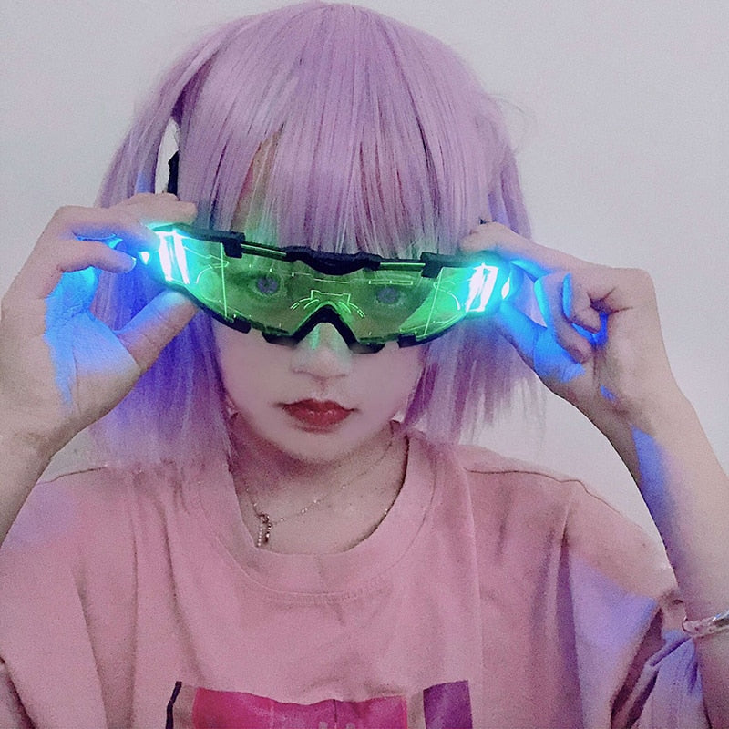 Cyberpunk LED Glasses