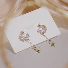 Golden Star & Moon Earrings