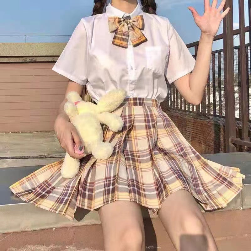 School Girl Uniform Pleated Skirt