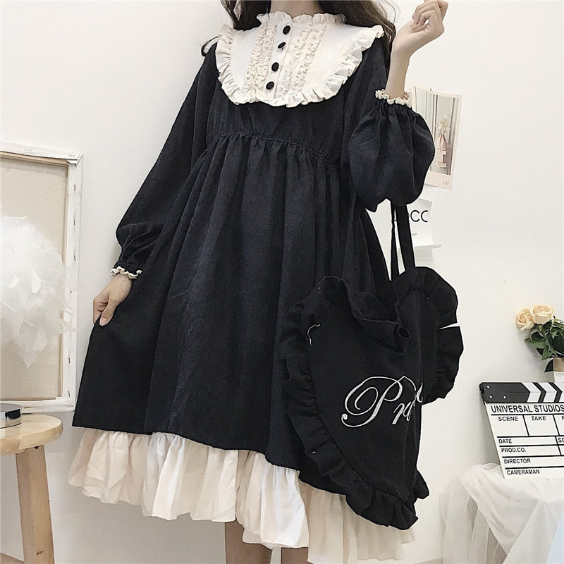 Vintage Style Black Dress