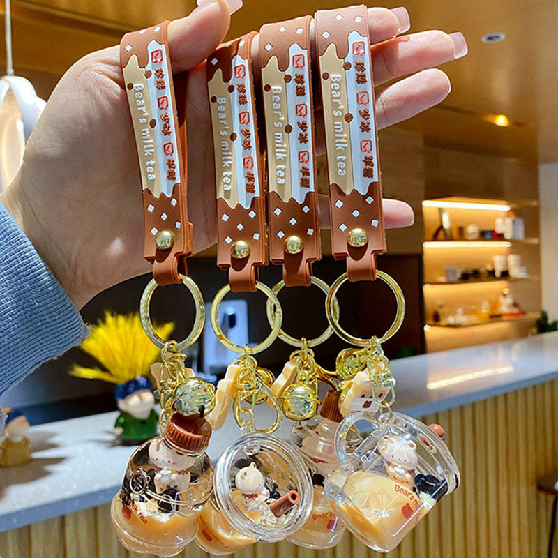 Cute Milk Tea Keychain