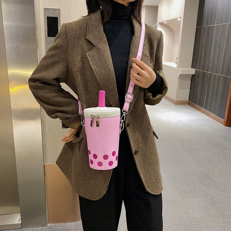 Milk Tea Cup Shaped Bag