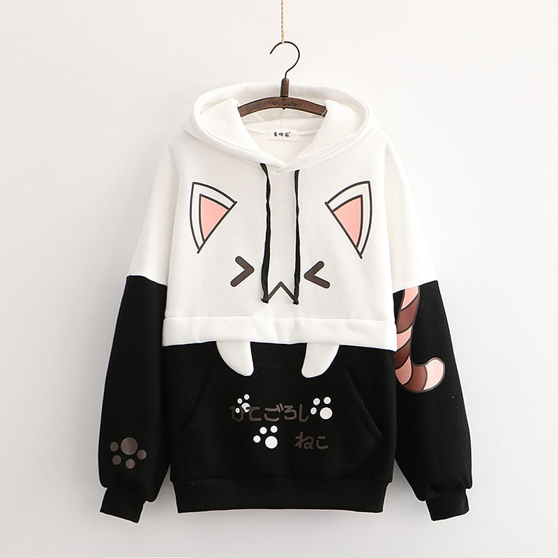 Harajuku Cat Ear Kawaii Hoodie