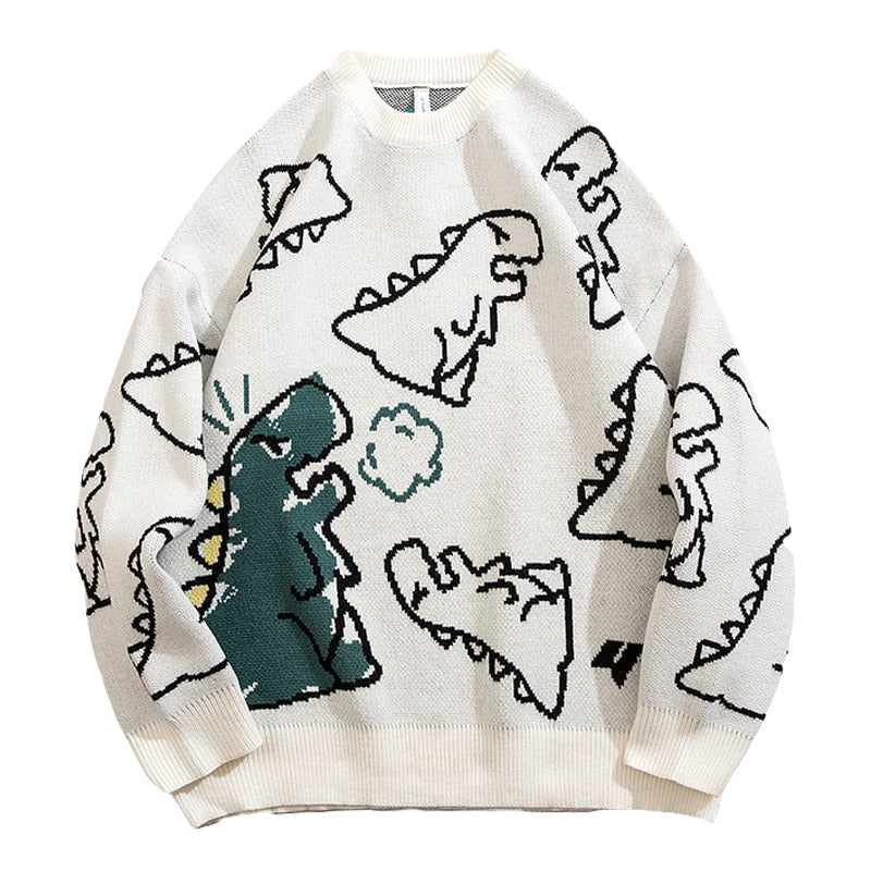 Cartoon Dinosaur Cardigan & Sweater