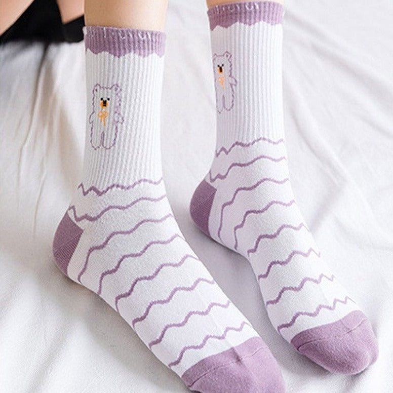 Japanese Cartoon Bear Socks