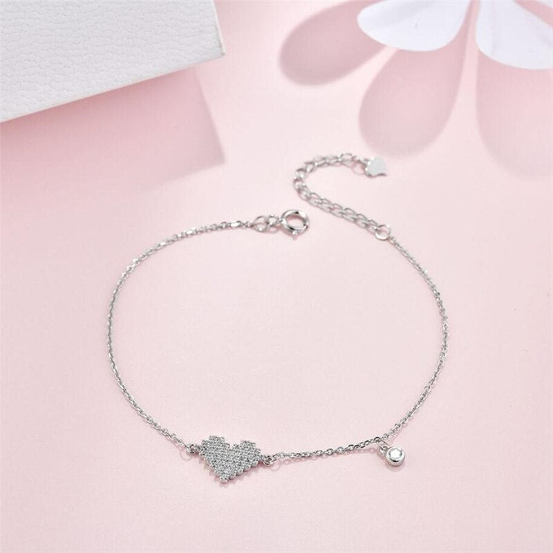 Silver Heart Bracelet