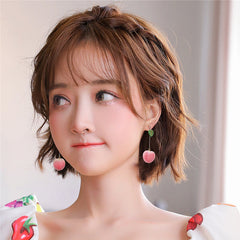 Kawaii Peach Earrings
