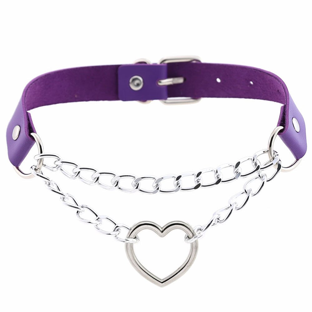 Metal Heart Choker