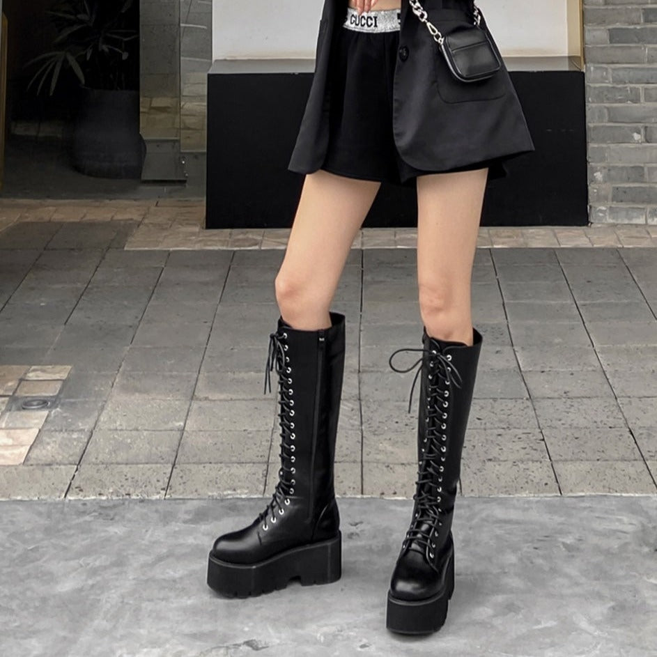 Chunky Platform High Boots