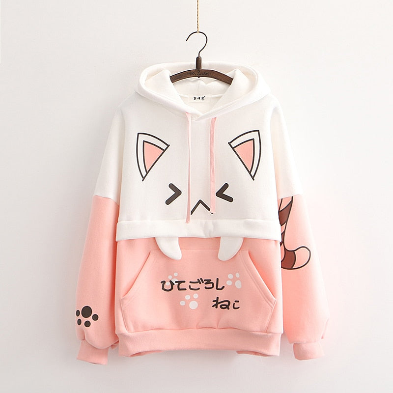 Harajuku Cat Ear Kawaii Hoodie