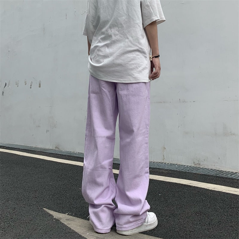 Korean Fashion Vintage Pastel Jeans