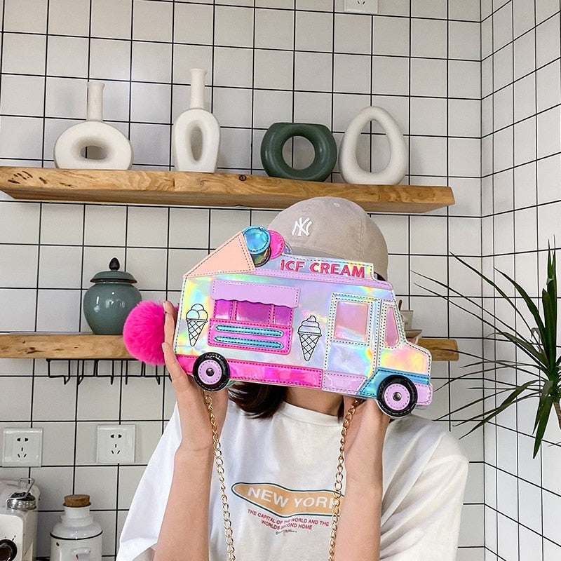 Ice Cream Car Shoulder Bag