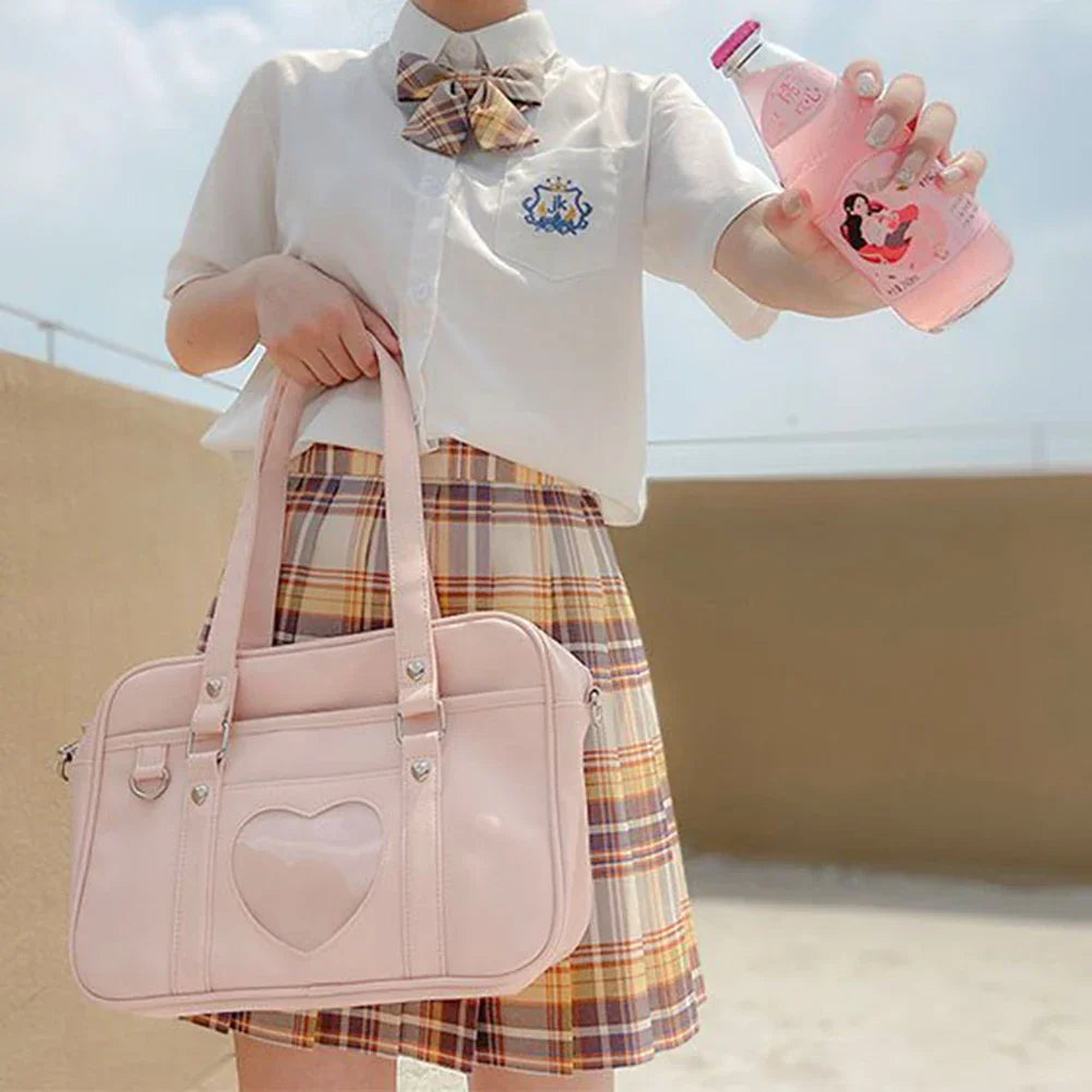 Japanese Heart Student Shoulder Bag