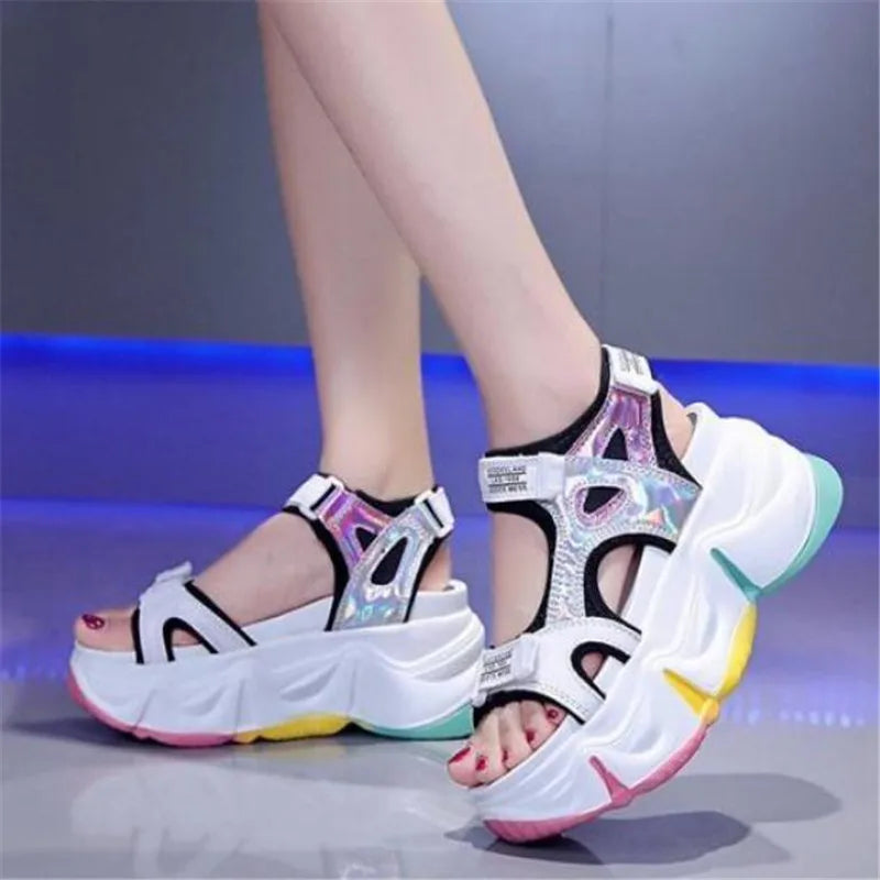 Candy Color Platform Sandals