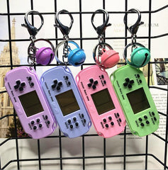 Retro game console keychain
