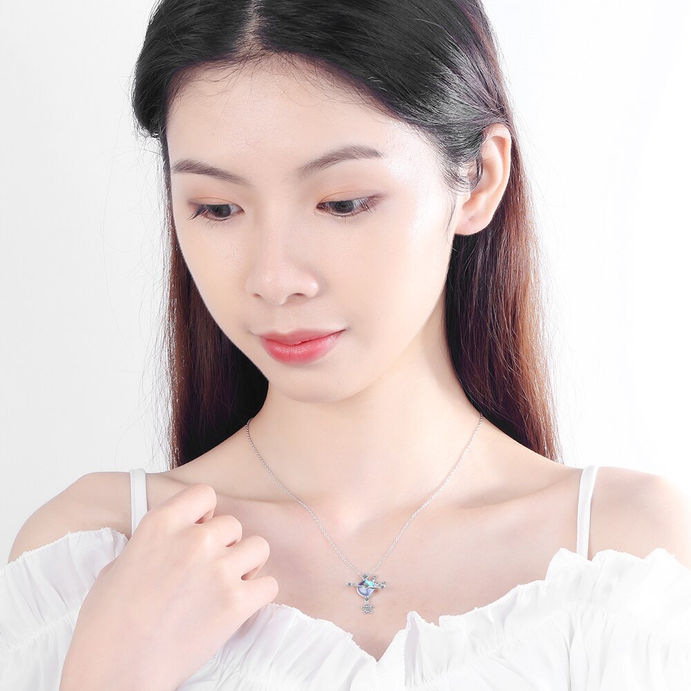Moon & Planet Necklace