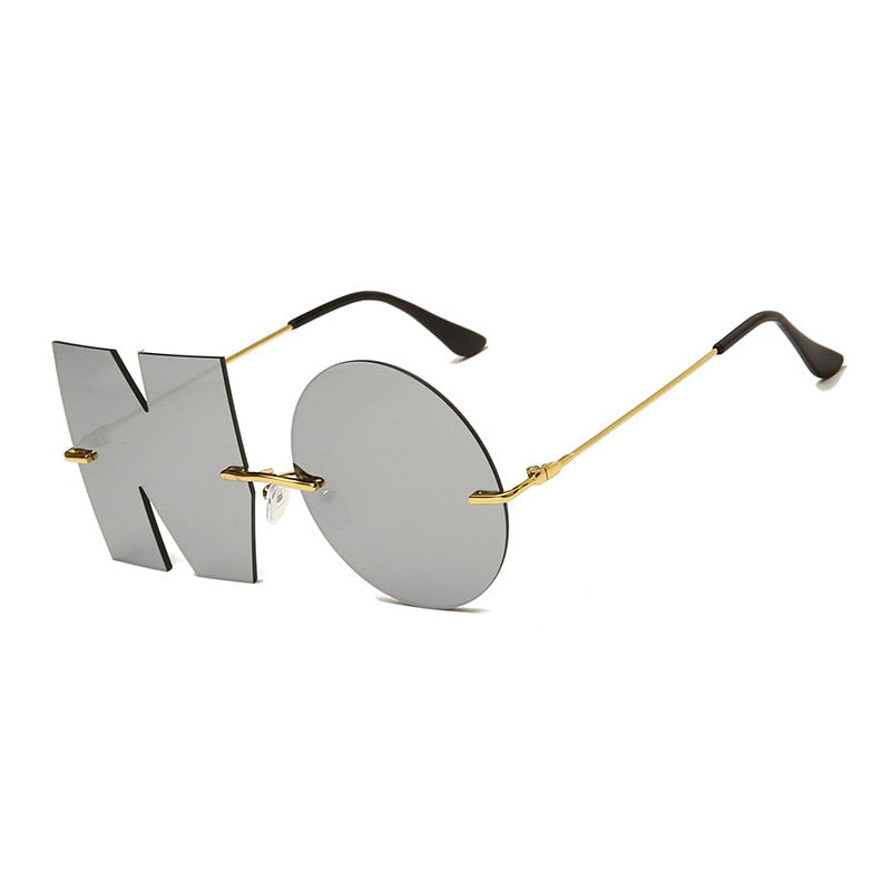 Vintage Mirror NO Letter Sunglasses