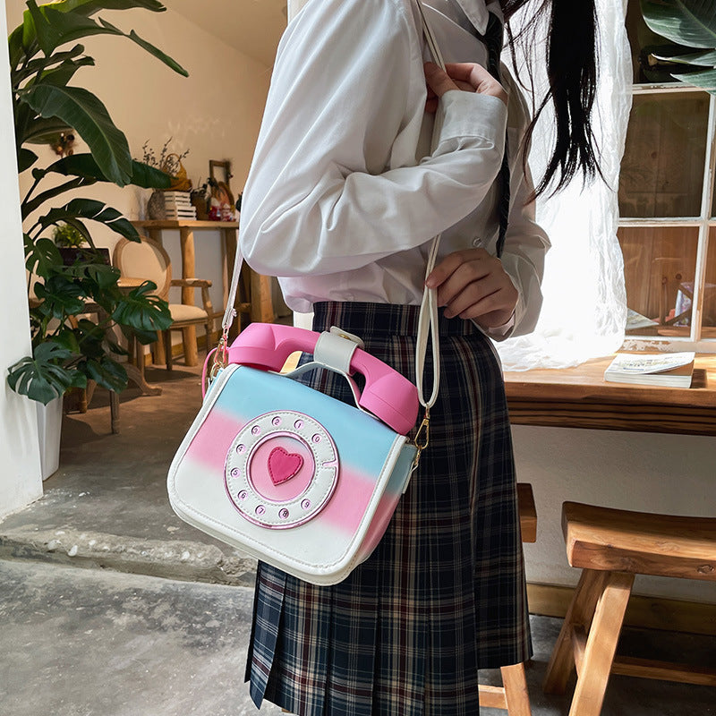 Vintage Telephone Shaped Shoulder Bag