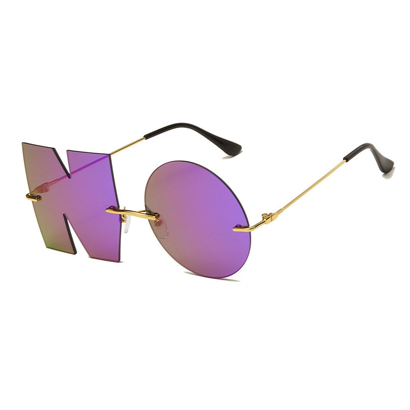 Vintage Mirror NO Letter Sunglasses