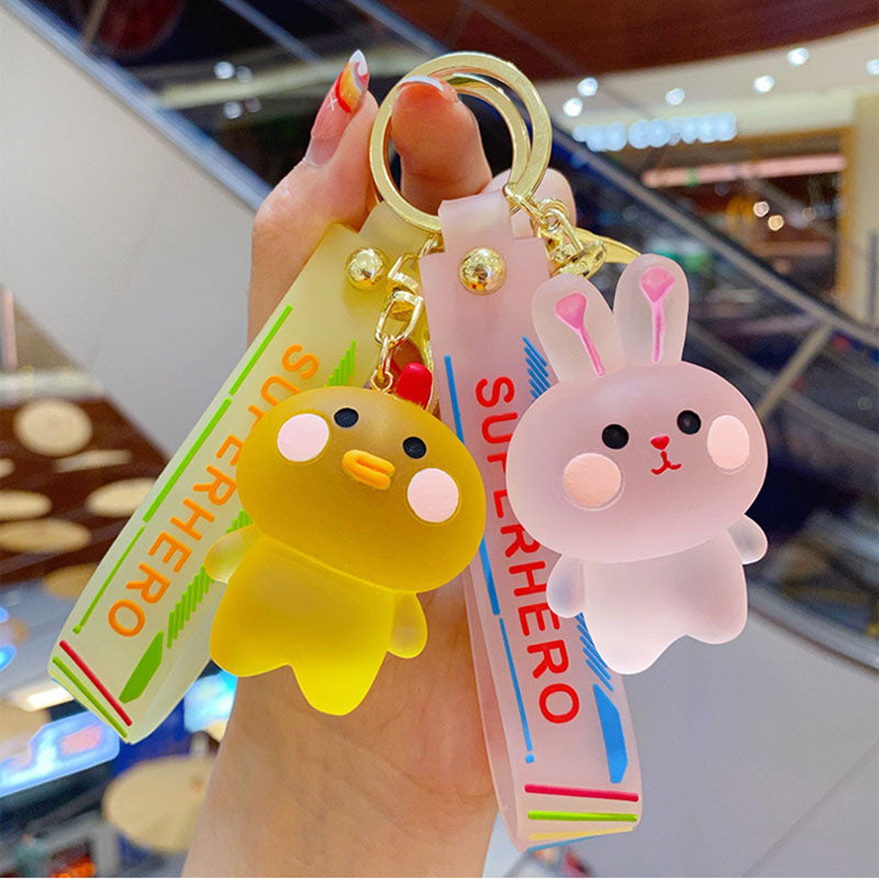 Kawaii Animals Crystal Keychain