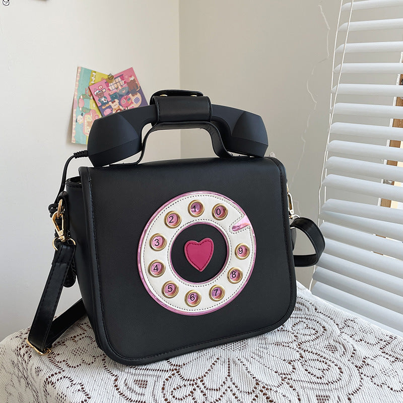 Vintage Telephone Shaped Shoulder Bag