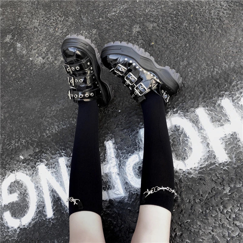 Punk Thorn Chain Socks