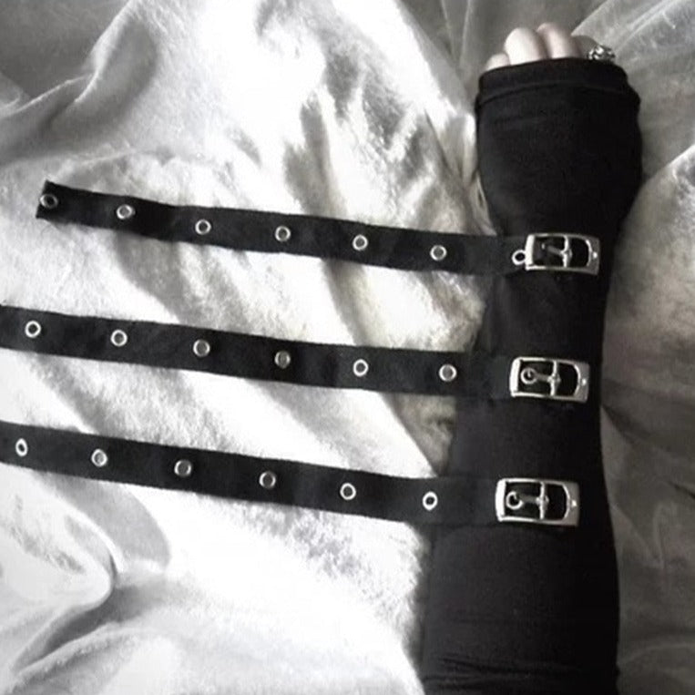 Gothic Arm Warmers with Straps