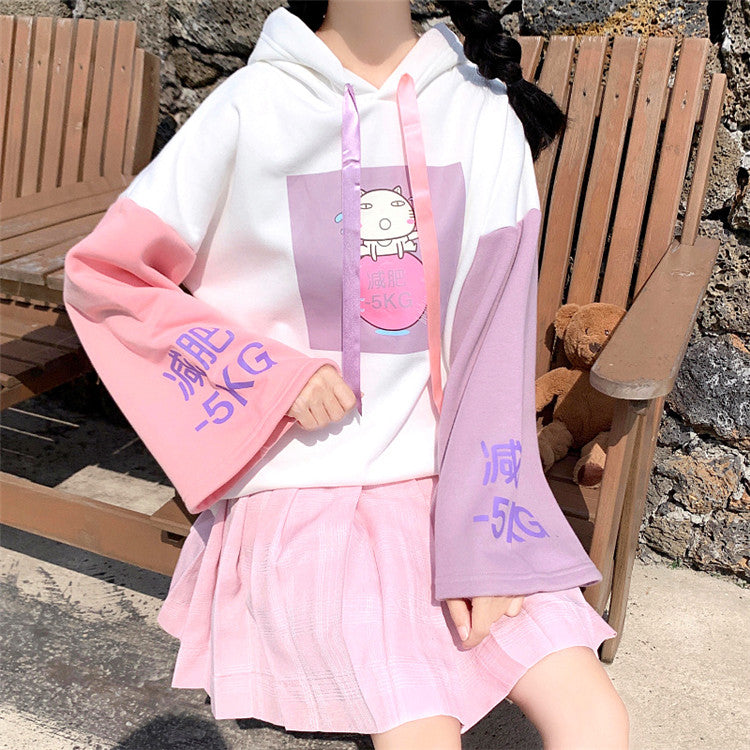 Cute Anime Cat Hoodie