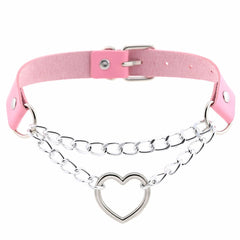 Metal Heart Choker