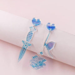 Knife & Rose Earrings