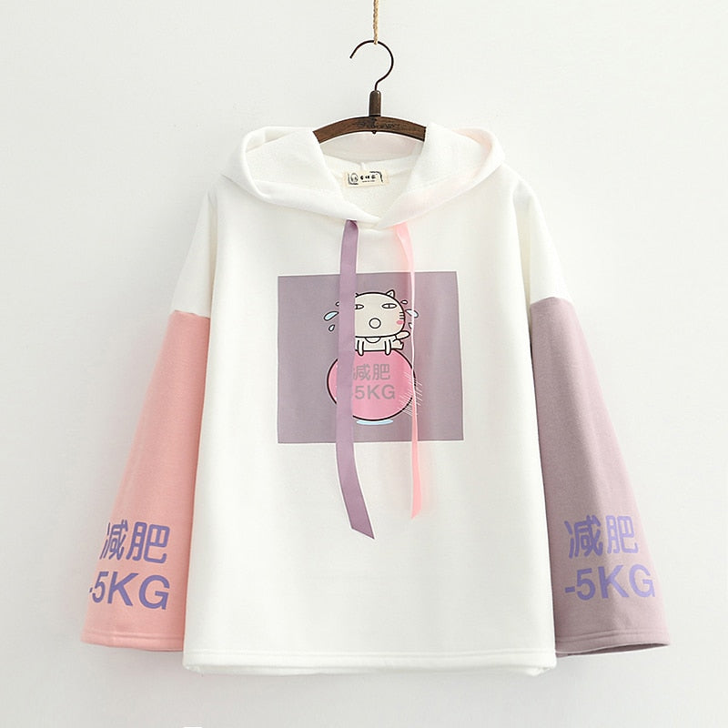 Cute Anime Cat Hoodie