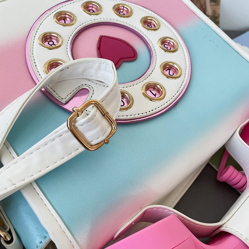 Vintage Telephone Shaped Shoulder Bag