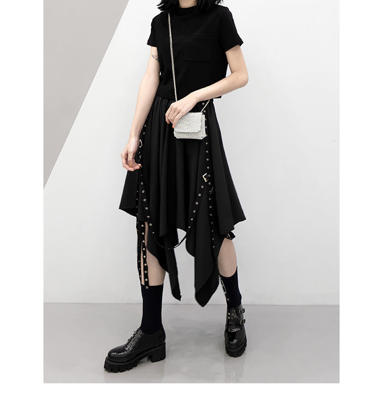 Irregular Gothic Weave Skirt