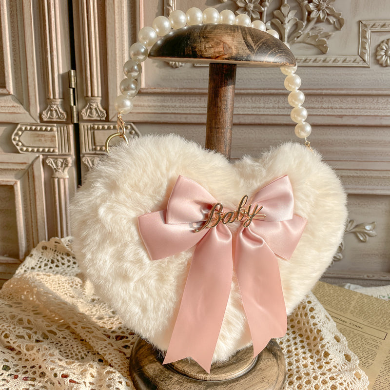 Love Heart Plush Bag