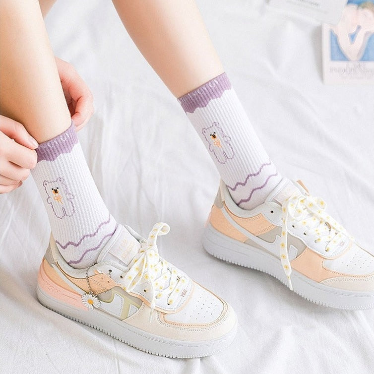 Japanese Cartoon Bear Socks