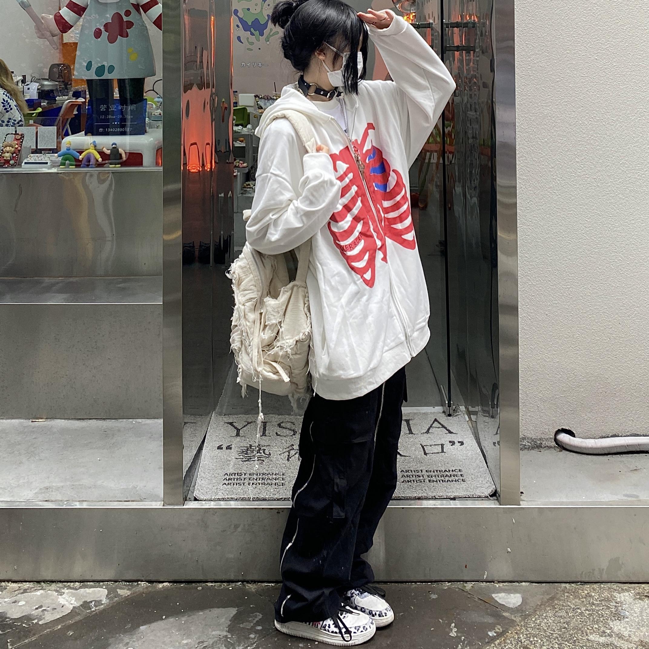 Y2k Aesthetic Harajuku Emo Hoodie