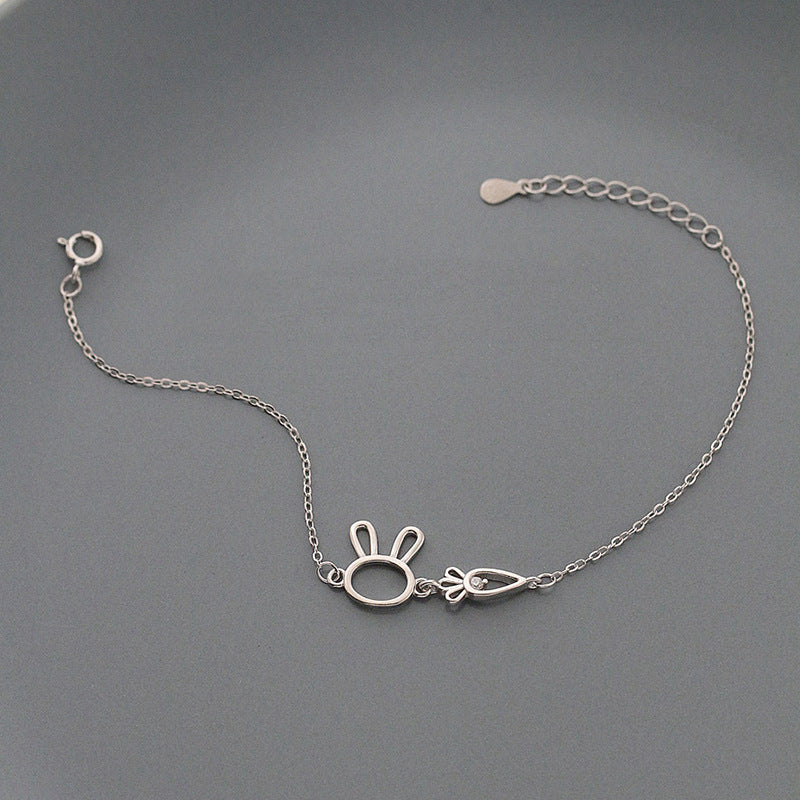 Silver Bunny Bracelet