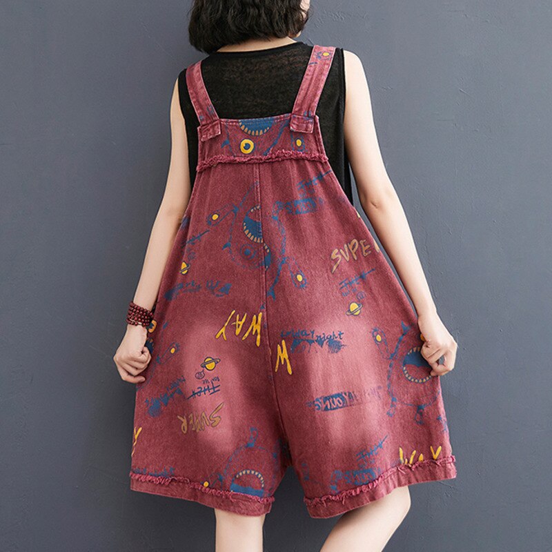 Denim Grunge Aesthetic Overalls