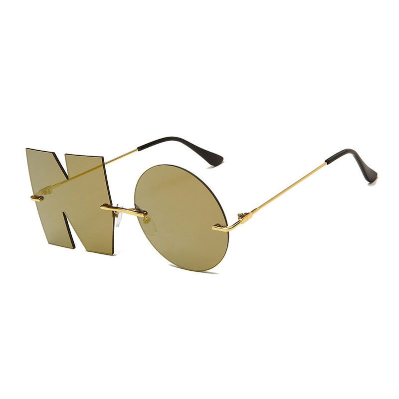 Vintage Mirror NO Letter Sunglasses