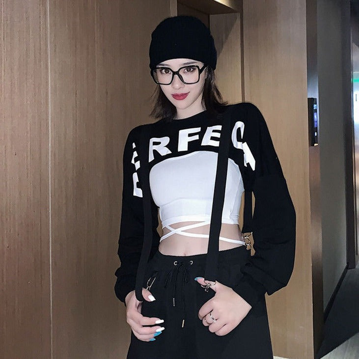 Korean Style Crop Top Set