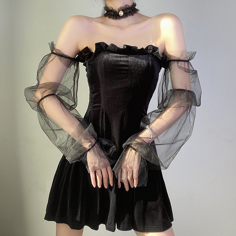 Vintage Gothic Dark Dress