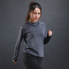 Breathable Hooded Women's Yoga Top