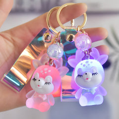 Kawaii Deer Flashlight Keychain