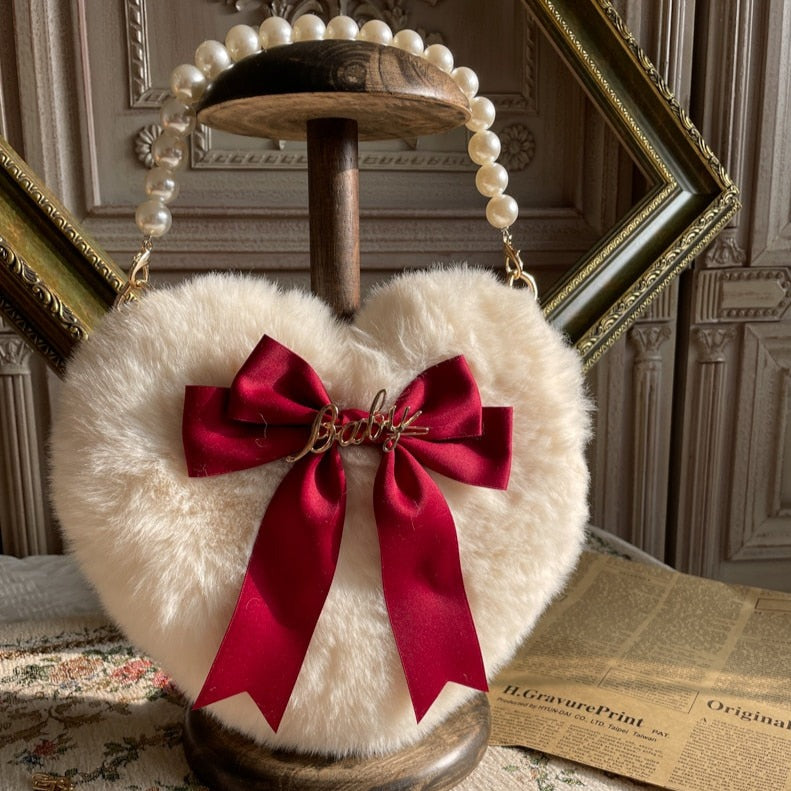Love Heart Plush Bag