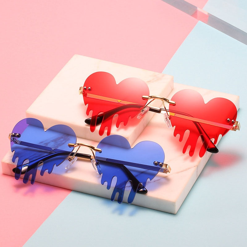 Heart Tear-Shaped Sunglasses