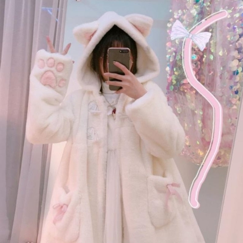 Winter Coat Kawaii Cat Ears