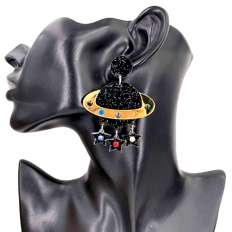 Shiny Planet Earrings
