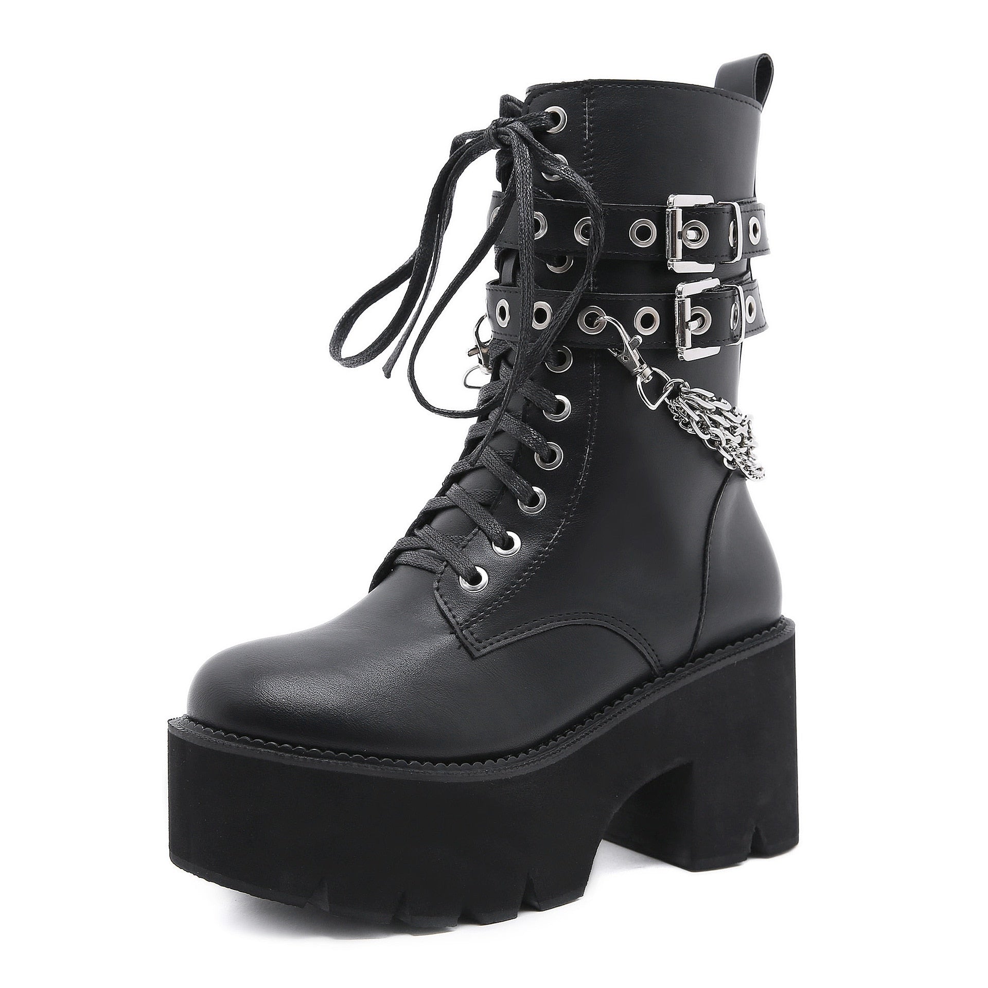 Chunky Punk Style Boots